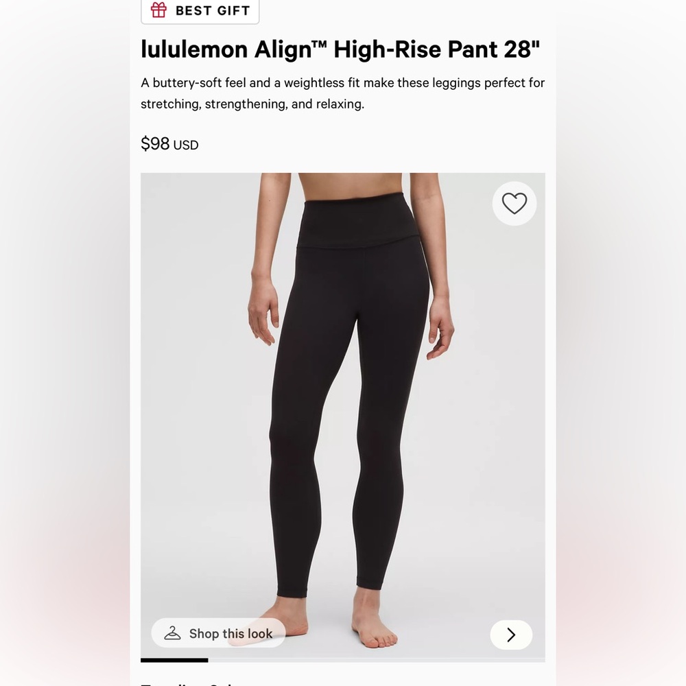 lululemon athletica align leggings size 4